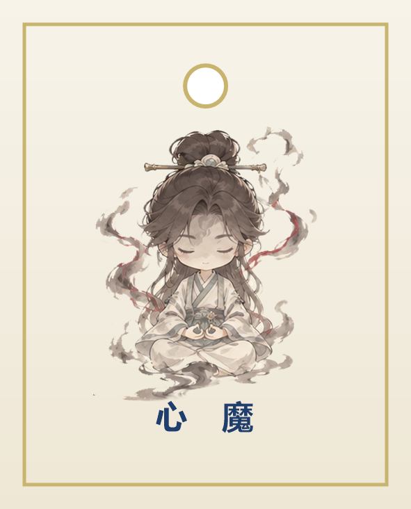 钥匙扣 · 心魔 · 50×62mm
