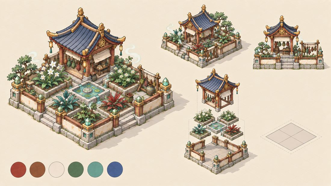 灵草药圃设定图