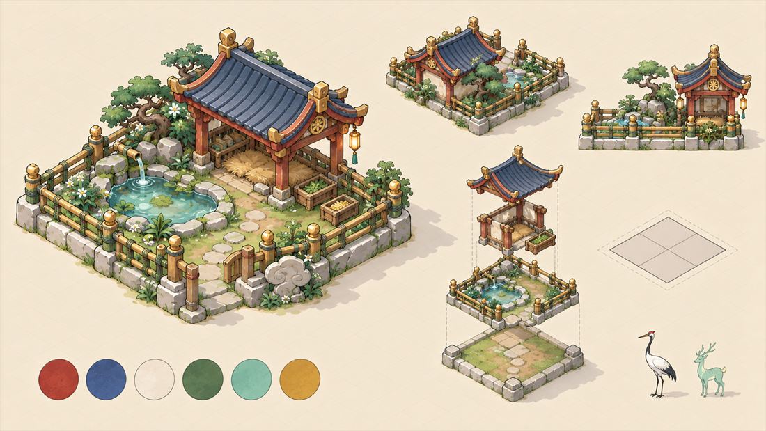 灵兽园温雅建筑设定图